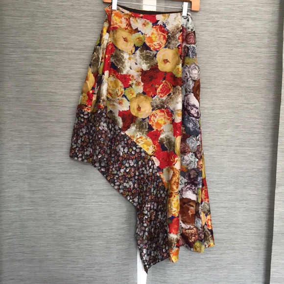 Acne Studios Pamsan asymmetrical floral skirt - Picture 6 of 7
